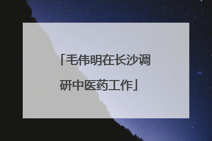 毛伟明在长沙调研中医药工作